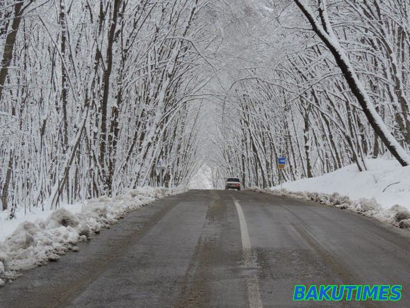В Азербайджан пришла настоящая зима.